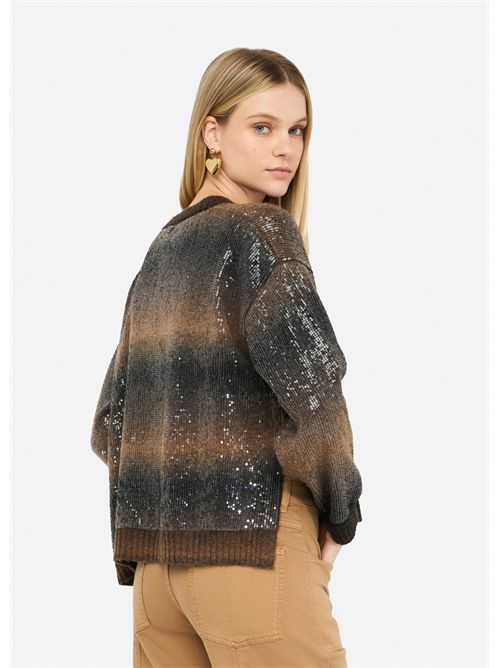 Maglia con paillettes LIU JO | MF5380MA14R/S9472
